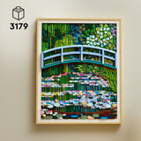 LEGO Arte Claude Monet - Ponte su uno stagno di ninfee, Giochi di costruzione Lo Stagno delle Ninfee, Decorazione da Parete per Casa, Regalo Adulti Fan dell'Impressionismo, Set da costruzione, 18 anno/i, Plastica, 3179 pz, 3,66 kg, Vendita al dettaglio