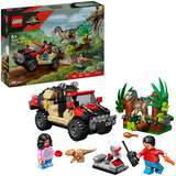 LEGO Jurassic World 76972 Fuga dal Raptor sul Fuoristrada, con 2 Dinosauri Giocattolo, Macchina e 2 Minifigure per Bambini 6+, Giochi di costruzione con 2 Dinosauri Giocattolo, Macchina e 2 Minifigure per Bambini 6+, Set da costruzione, 6 anno/i, Plastica, 285 pz, 436 g