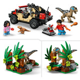 LEGO Jurassic World 76972 Fuga dal Raptor sul Fuoristrada, con 2 Dinosauri Giocattolo, Macchina e 2 Minifigure per Bambini 6+, Giochi di costruzione con 2 Dinosauri Giocattolo, Macchina e 2 Minifigure per Bambini 6+, Set da costruzione, 6 anno/i, Plastica, 285 pz, 436 g