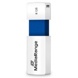 MediaRange Color Edition 8 GB, Chiavetta USB bianco/Blu