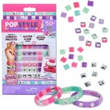 Spin Master Cool Maker PopStyle Bracelet Maker Expansion Pack, 50 perline con gemme, 3 braccialetti dell'amicizia, kit per la creazione di braccialetti, giocattoli creativi fai da te per bambine, Bricolage 