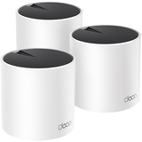 TP-Link DECO X55 (3-Pack) Dual-band (2.4 GHz/5 GHz) Wi-Fi 6 (802.11ax) Bianco Interno, Router bianco, Bianco, Interno, Router Mesh, Dual-band (2.4 GHz/5 GHz), Wi-Fi 6 (802.11ax), 3000 Mbit/s