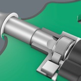 Wera Kraftform Kompakt 400 RA Set 1, con funzione a cricchetto, Set di bit Nero/Verde