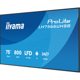 iiyama LH7566UHSB-B1AG, Public Display Nero (opaco)