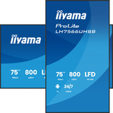 iiyama LH7566UHSB-B1AG, Public Display Nero (opaco)