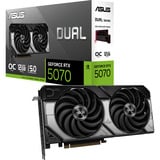 ASUS Dual -RTX5070-O12G NVIDIA GeForce RTX 5070 12 GB GDDR7, Scheda grafica GeForce RTX 5070, 12 GB, GDDR7, 192 bit, 7680 x 4320 Pixel, PCI Express 5.0