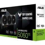ASUS TUF Gaming TUF-RTX5060TI-O16G-GAMING NVIDIA GeForce RTX 5060 Ti 16 GB GDDR7, Scheda grafica GeForce RTX 5060 Ti, 16 GB, GDDR7, 128 bit, 7680 x 4320 Pixel, PCI Express 5.0