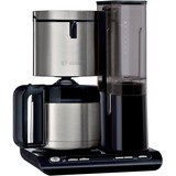 Bosch TKA8A683 macchina per caffè Automatica/Manuale Macchina da caffè con filtro 1,1 L, Macchina fa filtro nero lucido/in acciaio inox, Macchina da caffè con filtro, 1,1 L, Caffè macinato, 1100 W, Nero, Acciaio inox