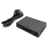 Digitus 4+1 porte Gigabit PoE, Interruttore Nero