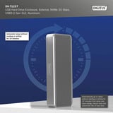Digitus DA-71157 USB M.2 SSD, Disk enclosure alluminio
