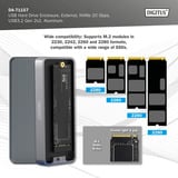 Digitus DA-71157 USB M.2 SSD, Disk enclosure alluminio