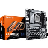 GIGABYTE B860 DS3H Scheda madre - CPU Intel Core Ultra, VRM a 8+1+2+2 fasi, fino a 9066MHz DDR5, 1xPCIe 5.0 + 1xPCIe 4.0 M.2, LAN 2,5 GbE, USB 3.2 Gen 2x2 argento/Nero, VRM a 8+1+2+2 fasi, fino a 9066MHz DDR5, 1xPCIe 5.0 + 1xPCIe 4.0 M.2, LAN 2,5 GbE, USB 3.2 Gen 2x2, Intel, LGA 1851 (Socket V1), Intel Core Ultra (Serie 1), Intel Core Ultra (Series 2), LGA 1851, DDR5-SDRAM, 256 GB