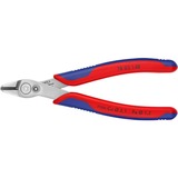 KNIPEX Electronic Super Knips XL Pinze da taglio per filo metallico, Pinze per elettronica rosso/Blu, Pinze da taglio per filo metallico, 1,23 cm, Acciaio, Blu/Rosso, 14 cm, 77 g