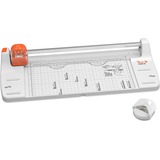 Peach 511061 taglierino 5 fogli, Dispositivo di taglio bianco/Orange, 5 fogli, Arancione, Bianco, 1 pz