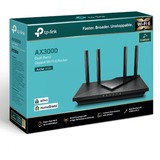 TP-Link Archer AX55 router wireless Gigabit Ethernet Dual-band (2.4 GHz/5 GHz) Nero Nero, Wi-Fi 6 (802.11ax), Dual-band (2.4 GHz/5 GHz), Collegamento ethernet LAN, Nero, Router da tavolo