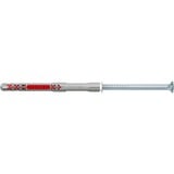 fischer Tassello a gambo lungo DuoXpand 8x120 T grigio chiaro/Rosso