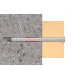 fischer Tassello a gambo lungo DuoXpand 8x120 T grigio chiaro/Rosso