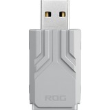 ASUS ROG Polling Rate Booster Acceleratore della frequenza di polling, Ricevitore bianco, Acceleratore della frequenza di polling, 22 mm, 34 mm, 13 mm, 10 g, Bianco
