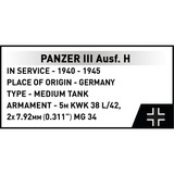 COBI Panzer III Ausf.H, Giochi di costruzione 