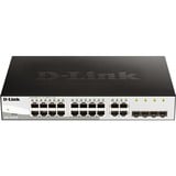 D-Link DGS-1210-20 Gestito L2 Gigabit Ethernet (10/100/1000) 1U Nero, Interruttore Gestito, L2, Gigabit Ethernet (10/100/1000), Full duplex, Montaggio rack, 1U
