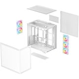 DeepCool CG590U 5F WH, Chassis Tower bianco