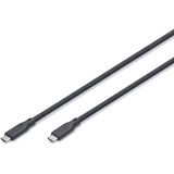 Digitus Cavo di collegamento in silicone USB 3.2 Gen 2 USB-C > USB-C Nero