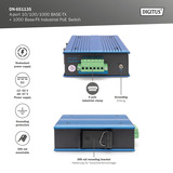 Digitus Switch PoE Gigabit 4P Ind. Non gestito 1xSFP, Interruttore 