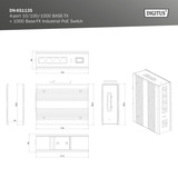Digitus Switch PoE Gigabit 4P Ind. Non gestito 1xSFP, Interruttore 