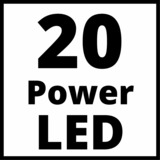 EINHELL TE-CL 18/2000 LiAC - Solo LED Nero, Rosso, Lampada rosso/Nero, LED, 20 lampadina(e), 1,23 kg, Nero, Rosso, Luce da lavoro indipendente