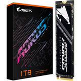 GIGABYTE AORUS Gen4 7300 1 TB M.2 PCI Express 4.0 NVMe 3D TLC NAND, Disco a stato solido Nero, 1 TB, M.2, 7300 MB/s