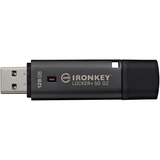 Kingston IronKey Locker+ 50 G2 128 GB, Chiavetta USB antracite, FIPS 197, AES-256, 128 GB, USB tipo A, 3.2 Gen 1 (3.1 Gen 1), 145 MB/s, Cuffia, Nero