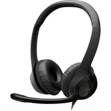 Logitech LGT-H390 Cuffie e auricolari, Headset Nero, Cablato, Ufficio, 20 - 20000 Hz, 197 g, Auricolare, Nero, Vendita al dettaglio