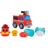 MGA Entertainment DohKins Firetruck & Firefighter Set da gioco in argilla da modellare 192 g Multicolore, Impastare Set da gioco in argilla da modellare, Multicolore, Bambino, Bambino/Bambina, 3 anno/i, 99 anno/i