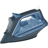Rowenta Express Steam, Ferro da stiro grigio scuro/Blu, Ferro da stiro a secco e a vapore, Piastra Microsteam 300 Laser, 2 m, 160 g/min, Blu, 40 g/min