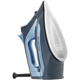 Rowenta Express Steam, Ferro da stiro grigio scuro/Blu, Ferro da stiro a secco e a vapore, Piastra Microsteam 300 Laser, 2 m, 160 g/min, Blu, 40 g/min