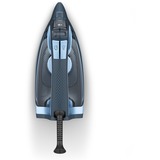Rowenta Express Steam, Ferro da stiro grigio scuro/Blu, Ferro da stiro a secco e a vapore, Piastra Microsteam 300 Laser, 2 m, 160 g/min, Blu, 40 g/min