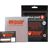 Thermal Grizzly Minus Pad 8 - 100x 100x 1,0 mm, Pastiglie termiche rosa