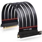 Thermaltake AC-058-CO1OTN-C2 cavo di alimentazione interno 0,3 m, Cavo di prolunga Nero, 0,3 m, PCI-E x16 (Gen 3.0), PCI-E x16 (Gen 3.0), Maschio, Femmina, Dritto