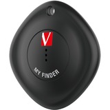 Verbatim My Finder Personale Cercatore Nero, Tracker di tracciamento Nero, Personale, Cercatore, Nero, Antipolvere, Impermeabile, Acrilonitrile butadiene stirene (ABS), Policarbonato (PC), IP66