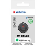 Verbatim My Finder Personale Cercatore Nero, Tracker di tracciamento Nero, Personale, Cercatore, Nero, Antipolvere, Impermeabile, Acrilonitrile butadiene stirene (ABS), Policarbonato (PC), IP66