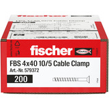 fischer Vite per calcestruzzo FBS 4x40 10/5 vite per fascetta testa svasata TX 