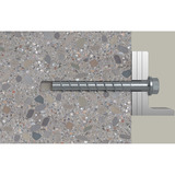 fischer Vite per calcestruzzo UltraCut FBS II 8x80 30/15/- Esagonale con rondella TX 