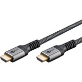 goobay Plus Cavo HDMI ad alta velocità, 8K @ 60Hz grigio