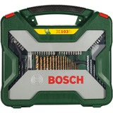 Bosch 2 607 019 331 punta per trapano 103 pz, Trapano & Set di bit verde, Trapano, 1 cm, 25 mm, 3,48 kg, 369 mm, 340 mm