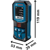 Bosch Distanziometro laser GLM 40-31 Professional, Telemetro blu/Nero