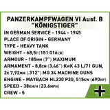 COBI Panzer VI Ausf. B Königstiger, Giochi di costruzione 