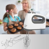 Clatronic Frullatore a mano HM 3775, Mixer manuale bianco/grigio