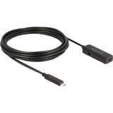 DeLOCK Cavo di prolunga attivo USB 3.2 Gen 2, connettore USB-C > presa USB-C Nero