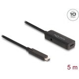 DeLOCK Cavo di prolunga attivo USB 3.2 Gen 2, connettore USB-C > presa USB-C Nero