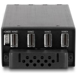 DeLOCK Telaio intercambiabile Slim Bay per 4 x M.2 NVMe SSD con connessione Slim SAS SFF-8654, Inquadramento 